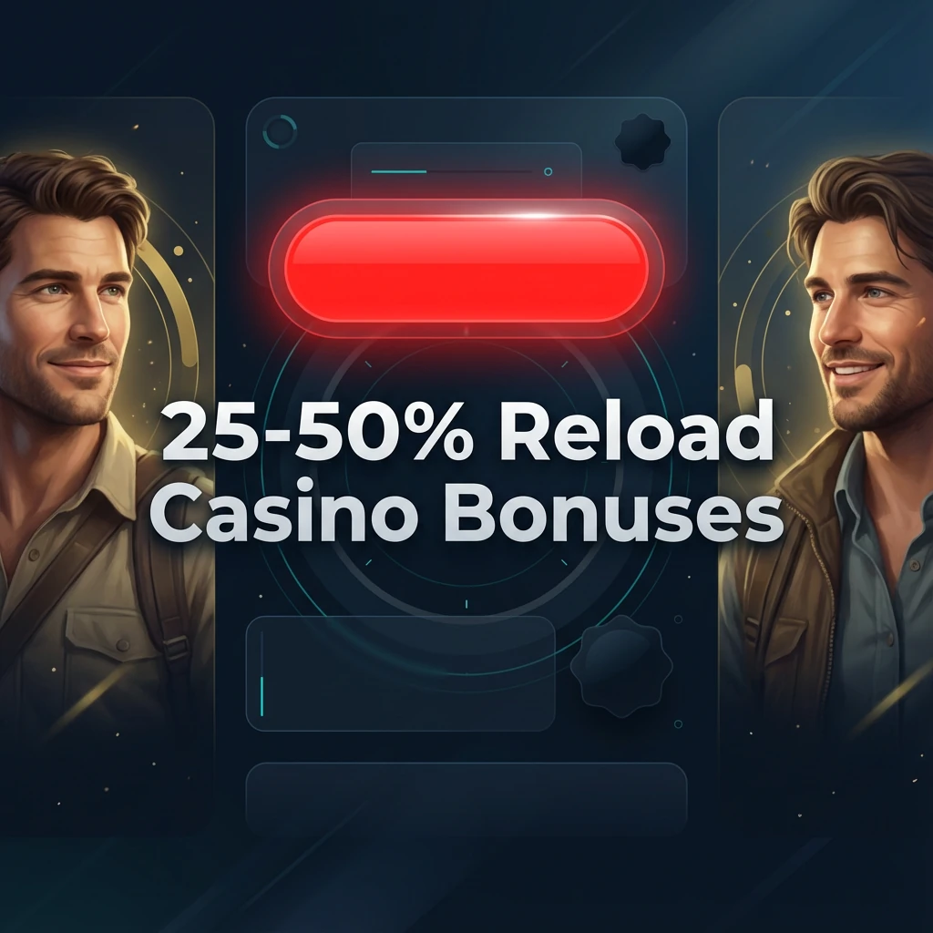 25-50% Reload Casino Bonuses