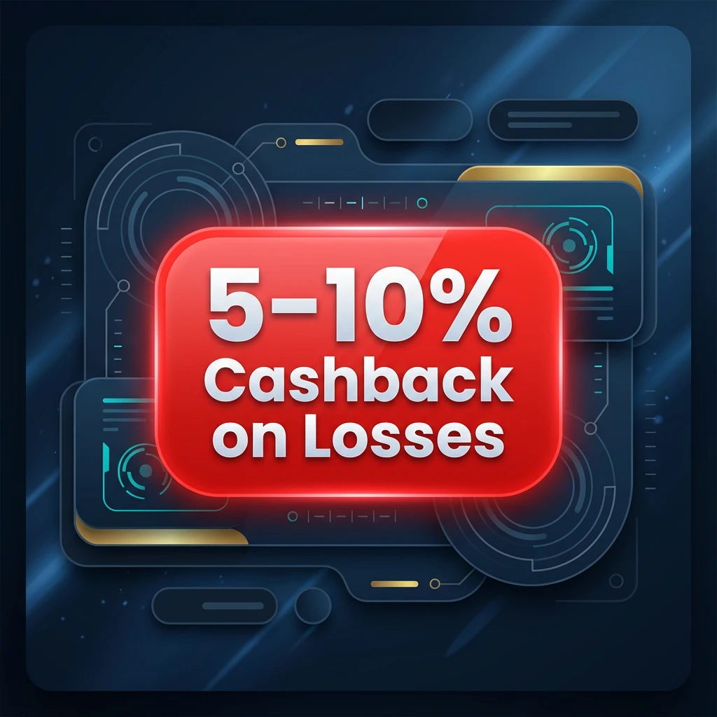 5-10% Cashback on Losses